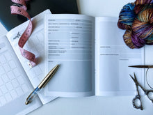 Load image into Gallery viewer, OOPS! shades of knitting x POT&knots Tester Notebook