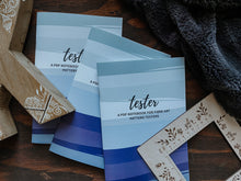 Load image into Gallery viewer, OOPS! shades of knitting x POT&knots Tester Notebook