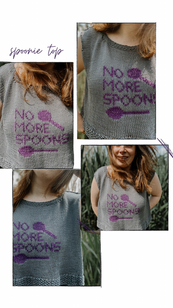 test knit: spoonie top